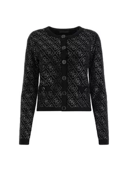 Вязаный кардиган GUESS Knit Cardigan, черный