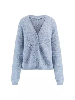 Вязаный кардиган GUESS Knit Cardigan, светло-синий