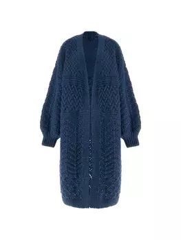 Вязаный кардиган GUESS Knit Cardigan, темно-синий