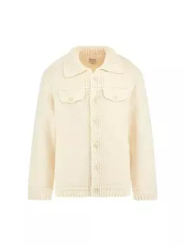 Вязаный кардиган GUESS, кремовый