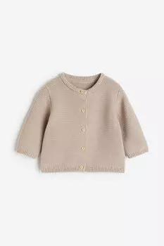 Вязаный кардиган H&M, серый