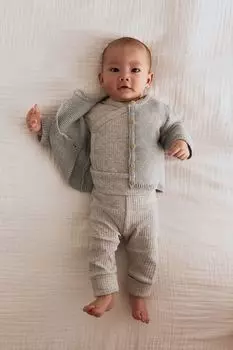 Вязаный кардиган H&M, серый