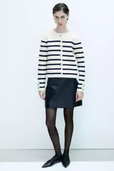 Вязаный кардиган H&M, синий