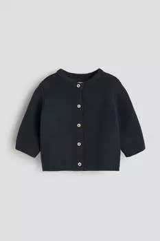 Вязаный кардиган H&M, синий