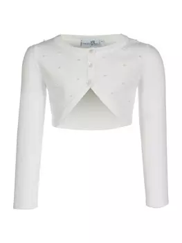 Вязаный кардиган happy girls, белый