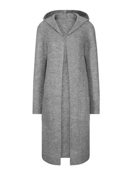 Вязаный кардиган heine, пятнистый серый