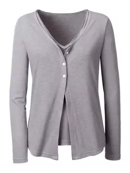 Вязаный кардиган heine, серый