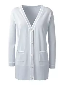 Вязаный кардиган heine, светло-синий