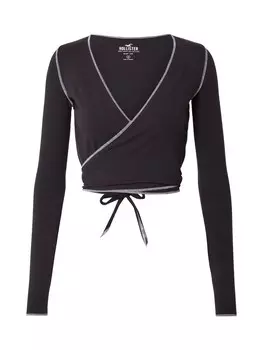 Вязаный кардиган Hollister MATLASSE, черный