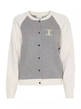 Вязаный кардиган ICHI EZANORA, кремовый