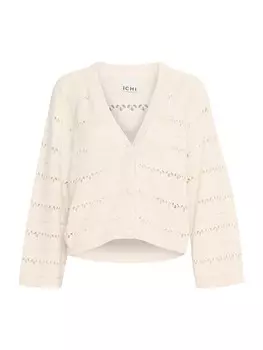 Вязаный кардиган ICHI IHLALUHA, бежевый