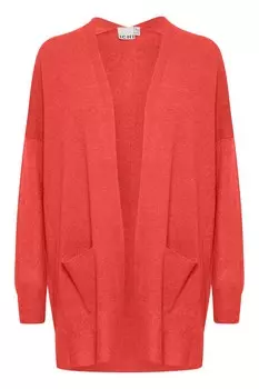 Вязаный кардиган Ichi, красный