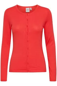 Вязаный кардиган Ichi, красный