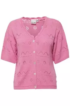 Вязаный кардиган Ichi, розовый