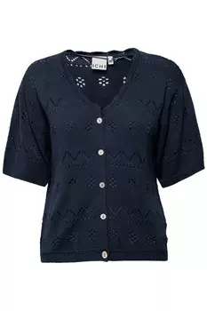 Вязаный кардиган Ichi, синий