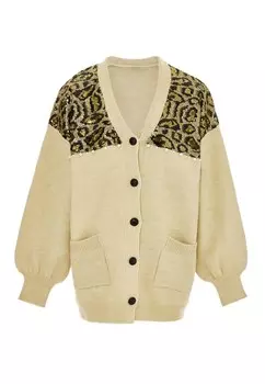 Вязаный кардиган Imane, бежевый