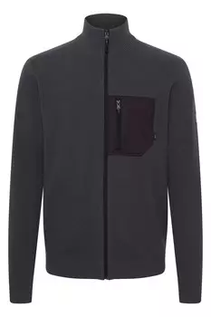 Вязаный кардиган INDICODE JEANS, цвет Anthracite/Dark grey