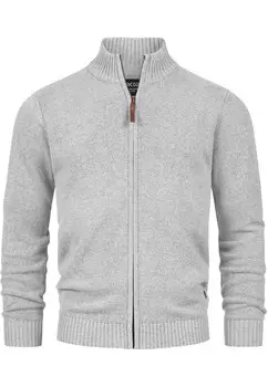 Вязаный кардиган Indicode Jeans LUT, светло-серый