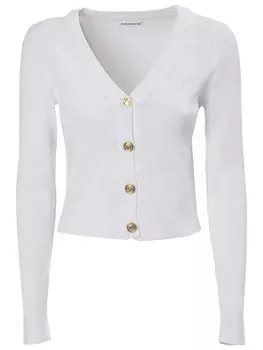 Вязаный кардиган Influencer, белый