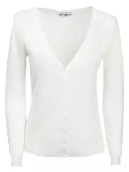 Вязаный кардиган Influencer, белый