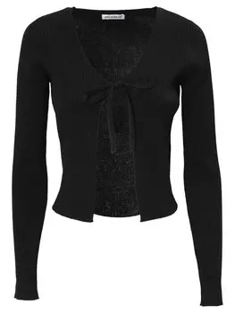 Вязаный кардиган Influencer, черный