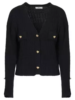 Вязаный кардиган Influencer Fancy, черный