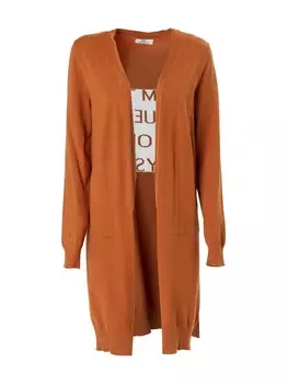 Вязаный кардиган Influencer, коричневый