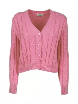 Вязаный кардиган Influencer, розовый