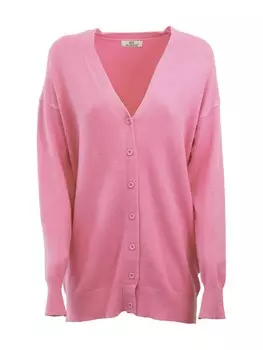 Вязаный кардиган Influencer, розовый
