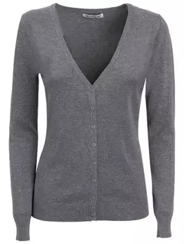 Вязаный кардиган Influencer, серый