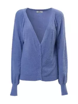 Вязаный кардиган Influencer, синий