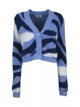Вязаный кардиган Influencer, синий