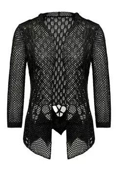 Вязаный кардиган isha Knit Cardigan, черный