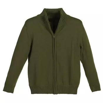 Вязаный кардиган из 100% хлопка с молнией и полной молнией Gioberti для мальчиков, цвет Olive