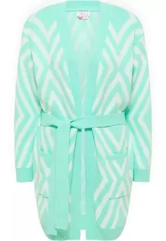 Вязаный кардиган Izia, аква