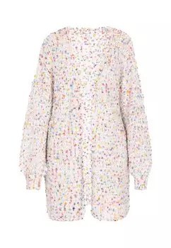 Вязаный кардиган IZIA, белый