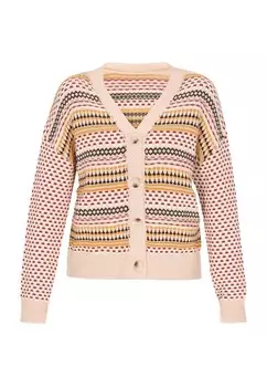 Вязаный кардиган IZIA, бежевый