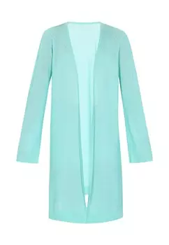 Вязаный кардиган IZIA, бирюзовый