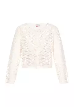Вязаный кардиган IZIA Boho, белый