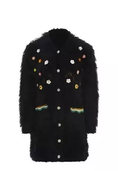 Вязаный кардиган IZIA, черный