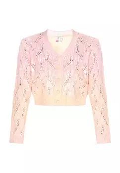 Вязаный кардиган IZIA Fashion Look, розовый