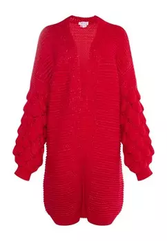 Вязаный кардиган IZIA Gaya, красный