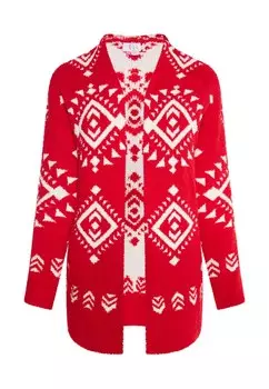 Вязаный кардиган IZIA Gaya, красный