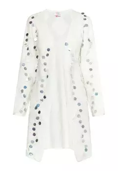 Вязаный кардиган IZIA Knit Cardigan, белый