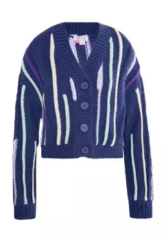 Вязаный кардиган IZIA Knit Cardigan Eyota, цвет gentian/pastel blue