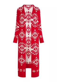 Вязаный кардиган IZIA Knit Cardigan Lomasi, красный