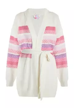 Вязаный кардиган IZIA Knit Cardigan, натуральный белый