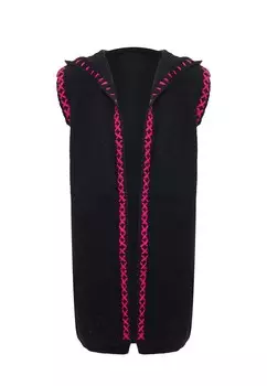 Вязаный кардиган IZIA Knitted Vest, черный