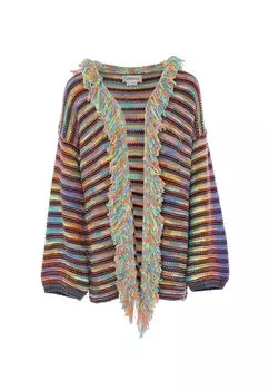 Вязаный кардиган IZIA, разноцветный