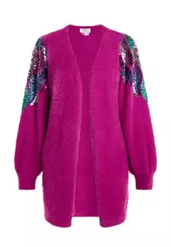 Вязаный кардиган IZIA, розовый